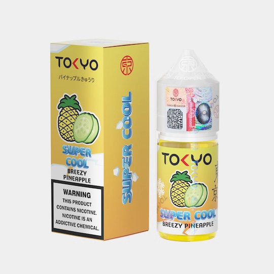 TOKYO SUPER COOL BREEZY PINEAPPLE SALT 30ML - ROYAL VAPE STORE